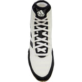 Adidas Tech Fall 2 Wrestling Shoes in White, Black and Gum top view