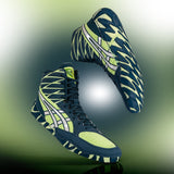 ASICS Aggressor 6 Wrestling Shoes in Green and Lime hero image
