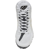 ASICS Aggressor 6 Wrestling Shoes in White and Gold top view
