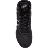 ASICS Matcontrol 3 Wrestling Shoes in Black and Silver top view