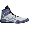 ASICS Matcontrol 3 Wrestling Shoes in White and Blue side view