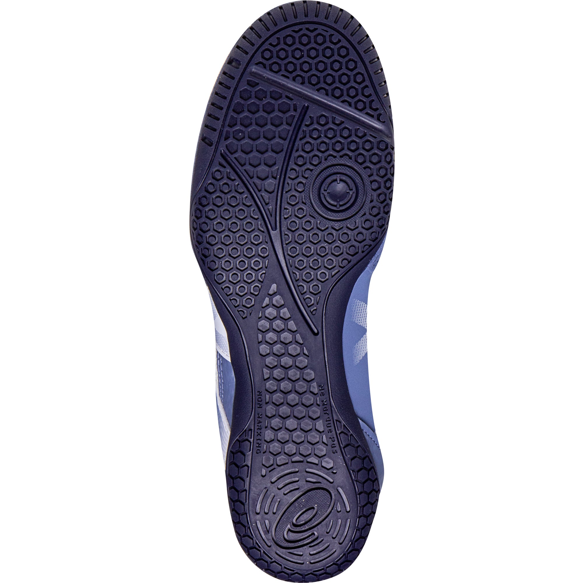 ASICS Matcontrol 3 Wrestling Shoes in White and Blue sole view