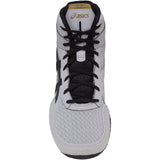 ASICS Matflex 7 Kids Wrestling Shoes in Grey and Black top view