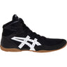 ASICS Matflex 7 Wrestling Shoes in Black and White side view