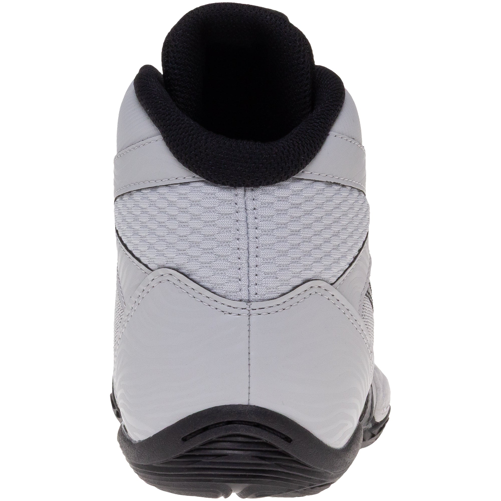 ASICS Matflex 7 Wrestling Shoes in Grey and Black back view