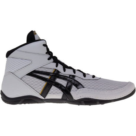 ASICS Matflex 7 Wrestling Shoes in Grey and Black side view