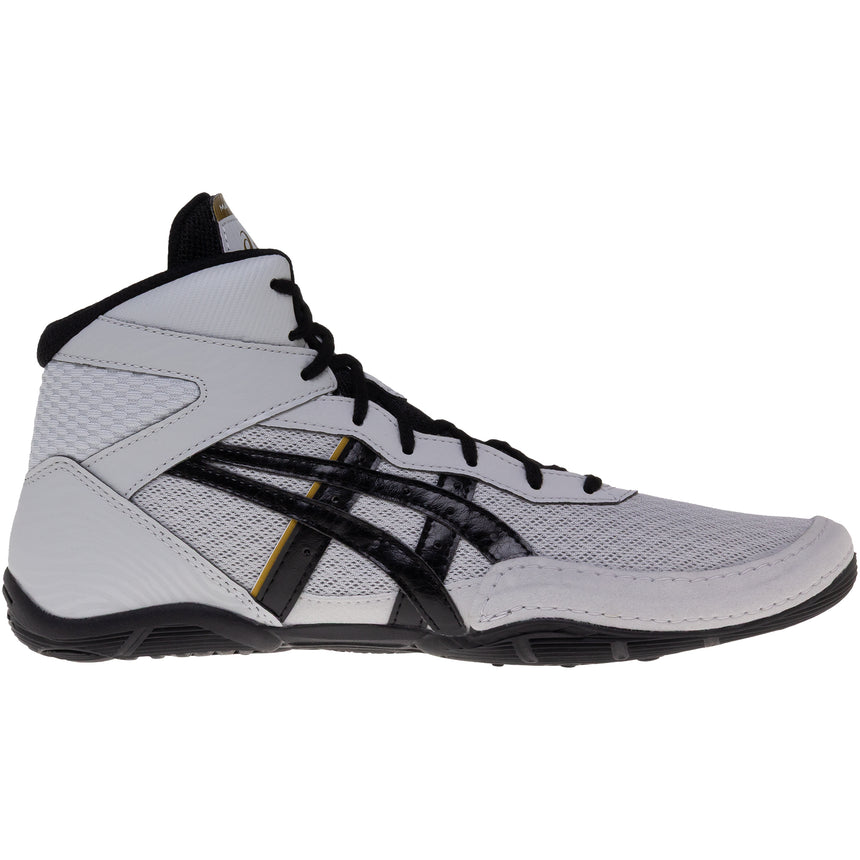 ASICS Matflex 7 Wrestling Shoes in Grey and Black side view