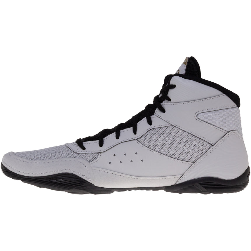 ASICS Matflex 7 Wrestling Shoes in Grey and Black side view 2