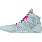 ASICS Matflex 7 Wrestling Shoes in Grey and Silver side view 2