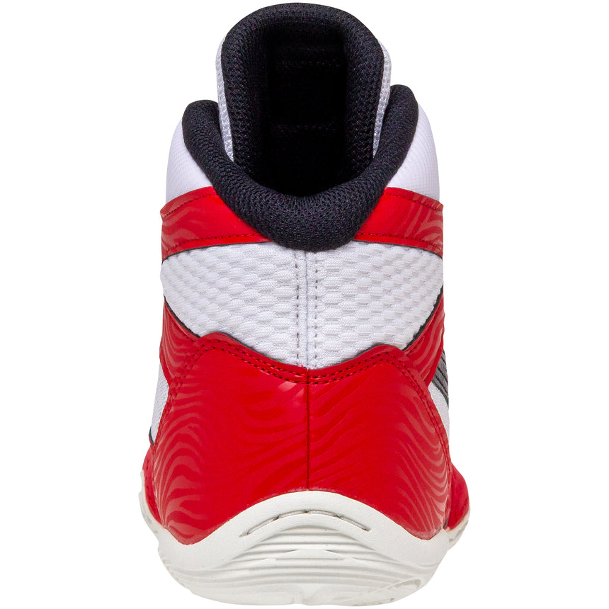 ASICS Matflex 7 Wrestling Shoes in Red and Black back view