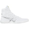 ASICS Prime Attack Wrestling Shoes in White and Pure Silver side view