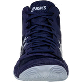 ASICS Snapdown 4 Kids Wrestling Shoes in Dark Blue and Grey front view
