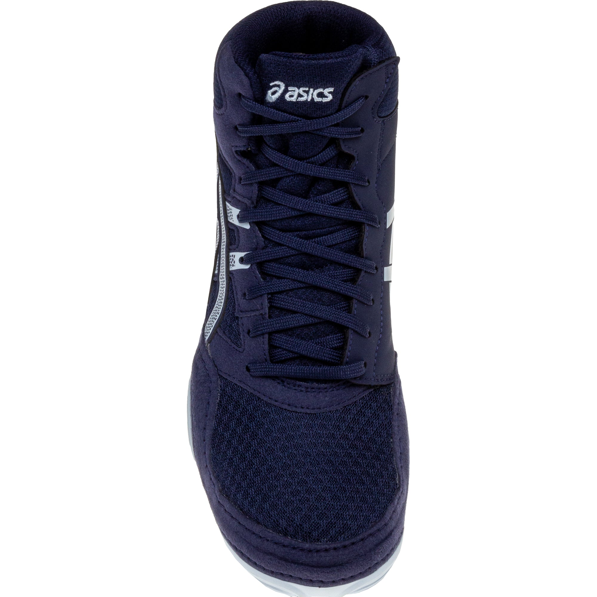 ASICS Snapdown 4 Kids Wrestling Shoes in Dark Blue and Grey top view