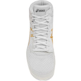 ASICS Snapdown 4 Wrestling Shoes in White and Gold top view