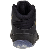 ASICS Split Elite Wrestling Shoes in Black and Gold back view