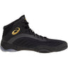 ASICS Split Elite Wrestling Shoes in Black and Gold side view