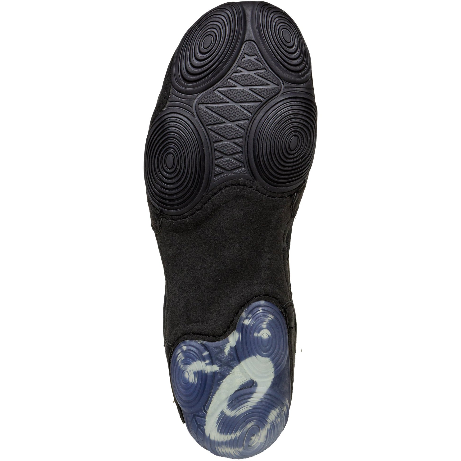 ASICS Split Elite Wrestling Shoes in Black and Gold sole view
