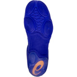 ASICS Split Elite Wrestling Shoes in Royal and Orange sole view