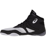 ASICS Split Elite Wrestling Shoes in White and Black side view 2