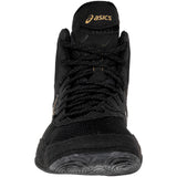 ASICS Women’s MatBlazer Wrestling Shoes in Black and Gold front view