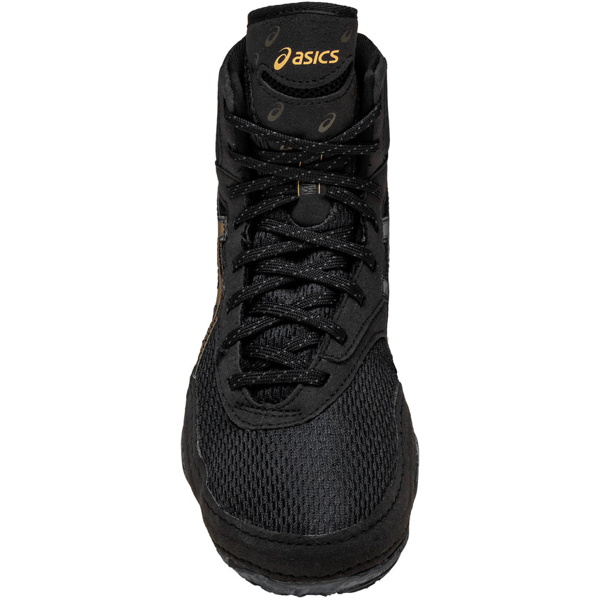 ASICS Women’s MatBlazer Wrestling Shoes in Black and Gold top view