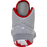 ASICS Women’s MatBlazer Wrestling Shoes in Grey and Red back view