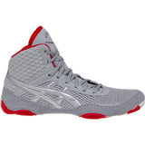 ASICS Women’s MatBlazer Wrestling Shoes in Grey and Red side view
