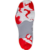 ASICS Women’s MatBlazer Wrestling Shoes in Grey and Red sole view