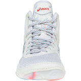 ASICS Women’s MatBlazer Wrestling Shoes in White and Silver front view