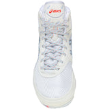 ASICS Women’s MatBlazer Wrestling Shoes in White and Silver top view