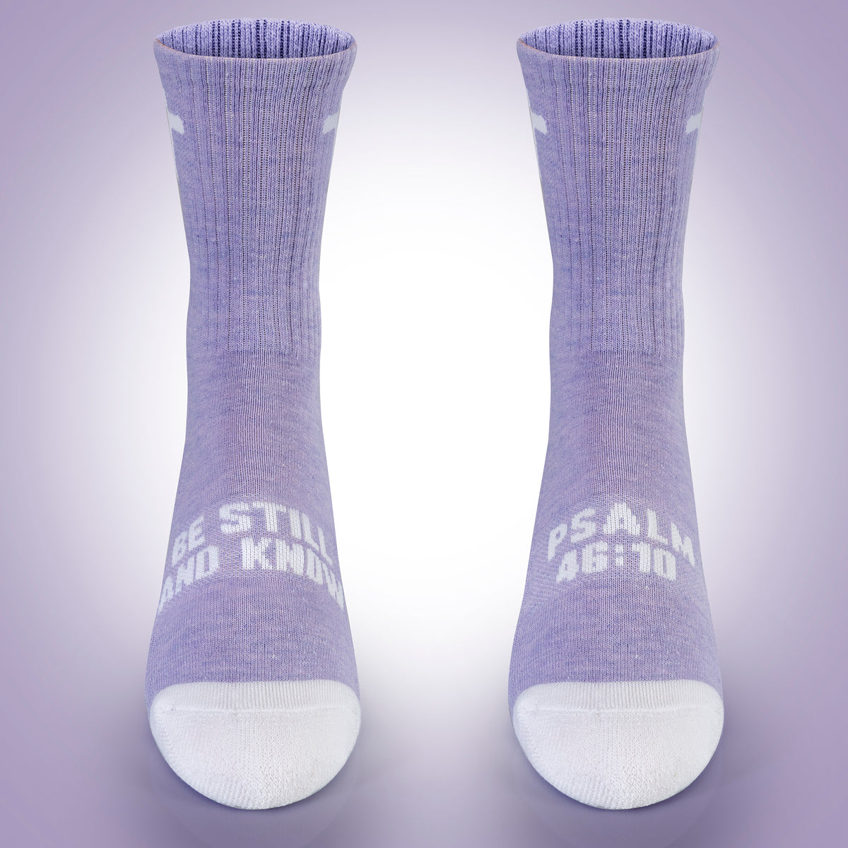 BE STILL AND KNOW-Purple-Silver