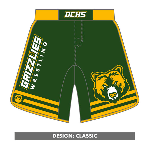 GRIT×LUTADOR LOGO HISTORY FIGHT SHORTS GRIT×LUTADOR LOGO HISTORY FIGHT SHORTS