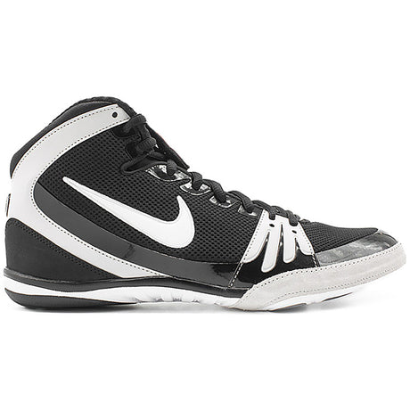 Nike Freek Wrestling Shoes in Black and White from the side