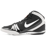 Nike Freek Wrestling Shoes in Black and White from the side 2