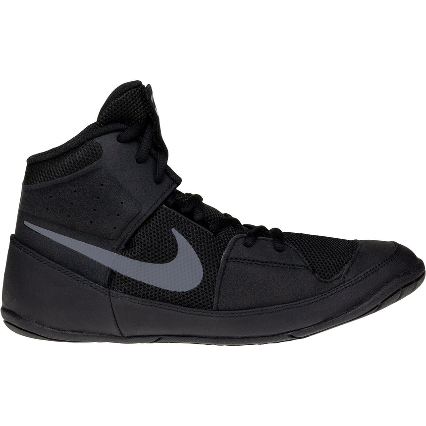 Nike Fury Wrestling Shoes in Black and Grey side view