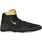 Nike Inflict 3 Wrestling Shoes in Black and Gold side view
