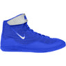 Nike Inflict 3 Wrestling Shoes in Royal and Silver side view