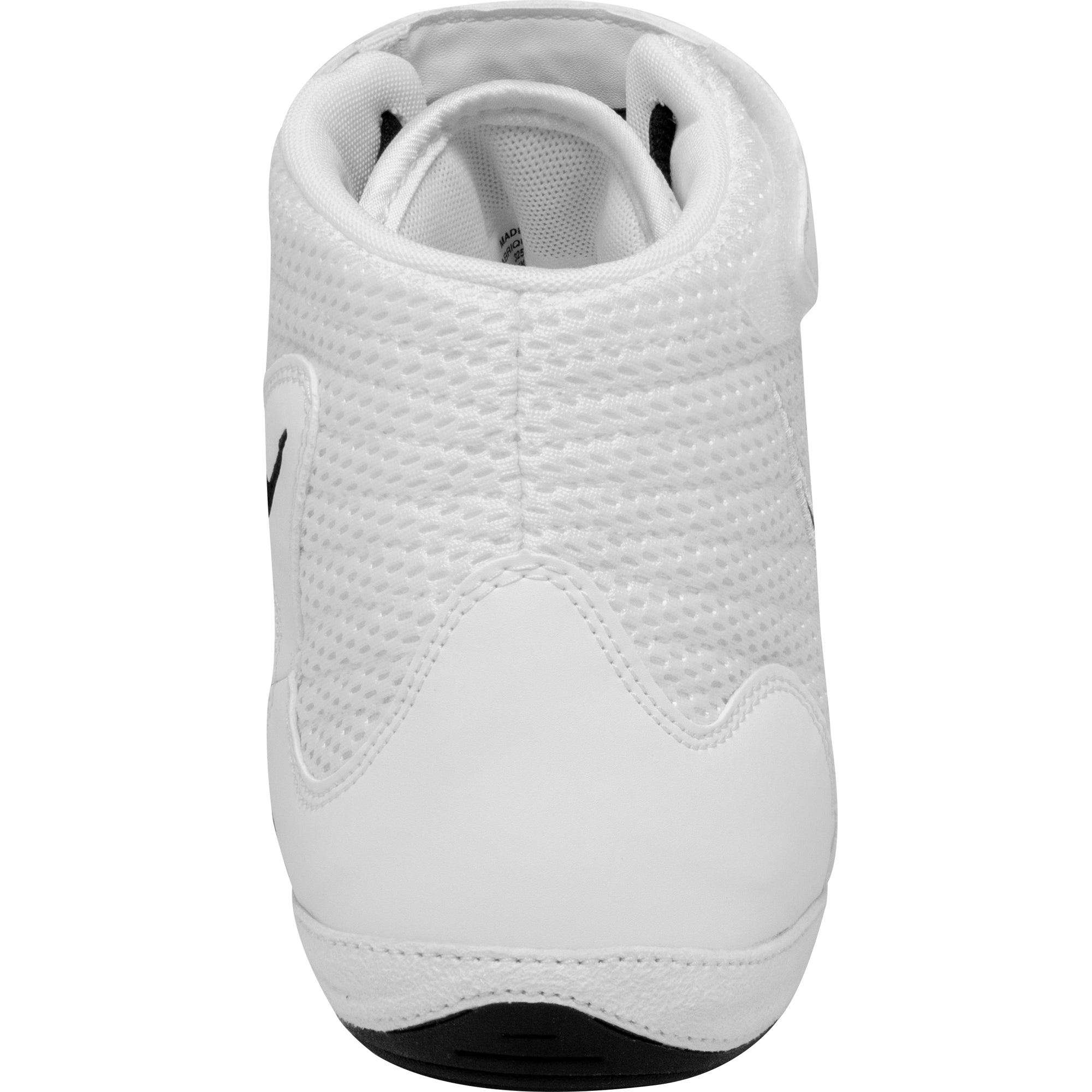 Nike Inflict 3 Wrestling Shoes in White and Black back view