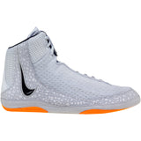 Nike Inflict 4 SE Wrestling Shoes in Grey and Orange side view