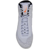 Nike Inflict 4 SE Wrestling Shoes in Grey and Orange top view