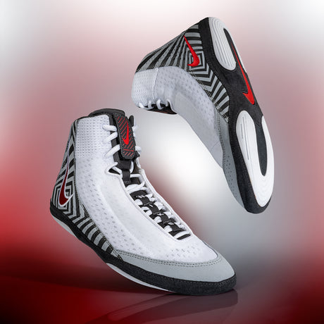 Nike Inflict 4 SE Wrestling Shoes in White and Red hero image