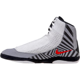Nike Inflict 4 SE Wrestling Shoes in White and Red side view 2