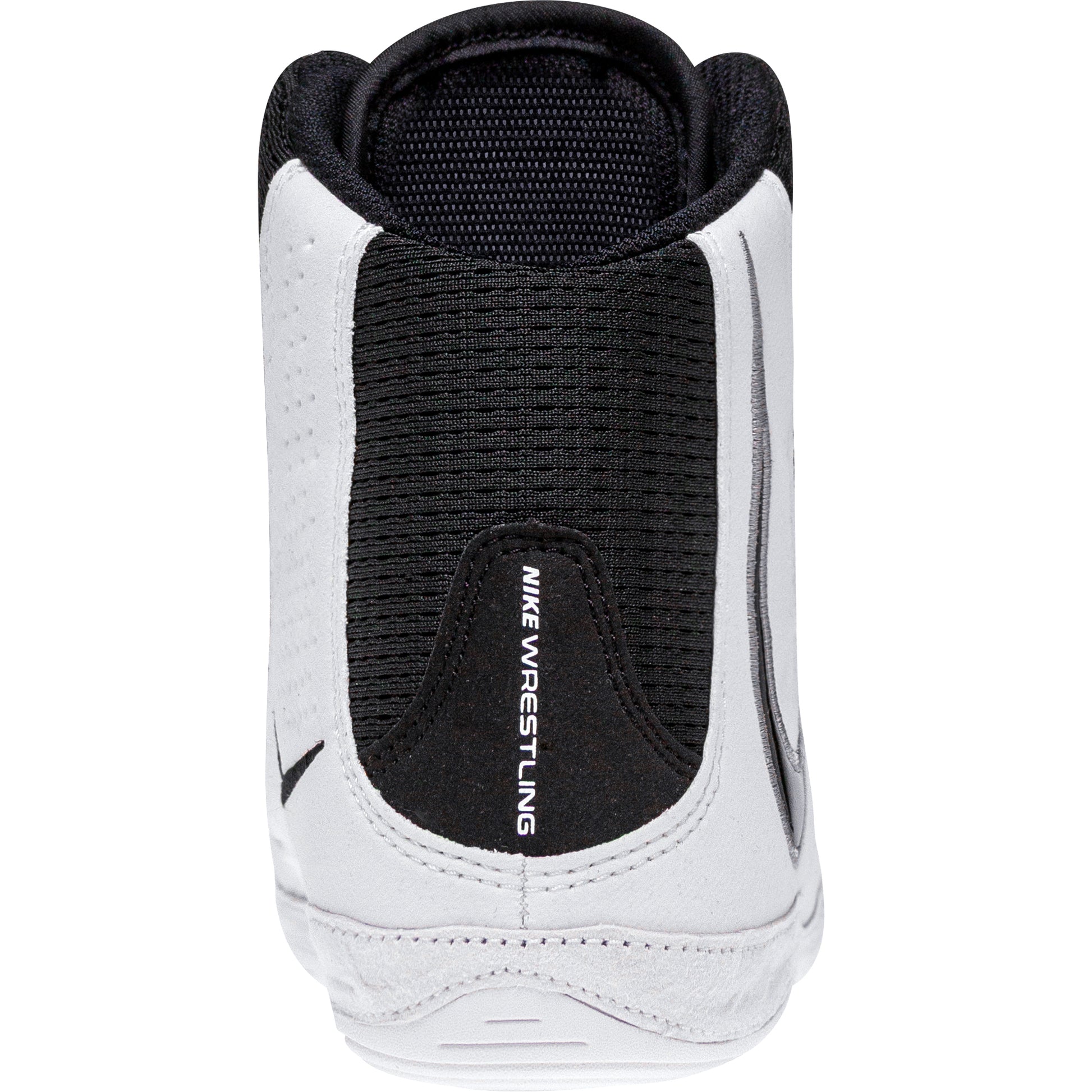 Nike Inflict 4 Wrestling Shoes in Black and White back view