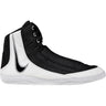 Nike Inflict 4 Wrestling Shoes in Black and White side view