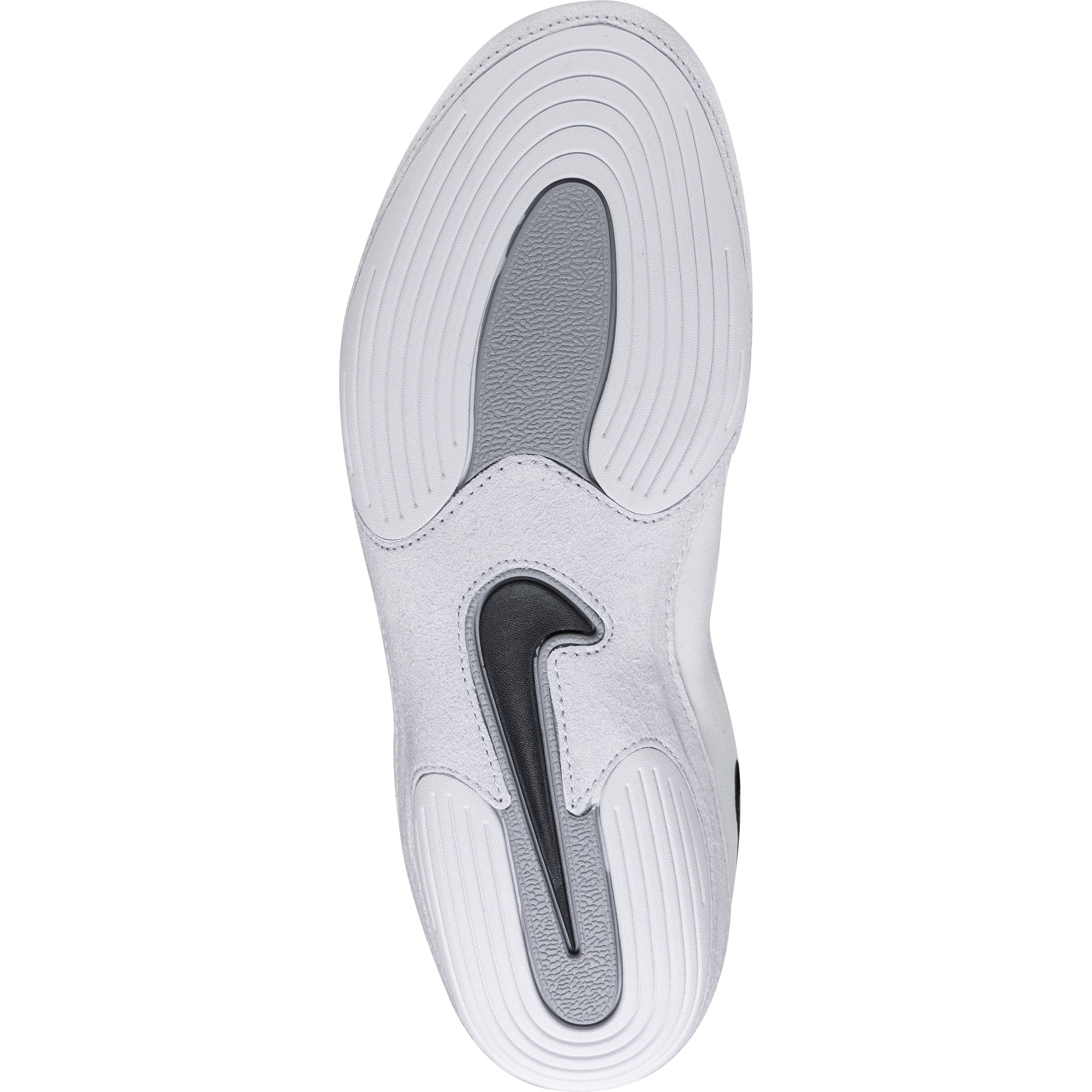 Nike Inflict 4 Wrestling Shoes in Black and White sole view