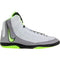 Nike Inflict 4 Wrestling Shoes in Grey and Green side view