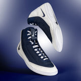 Nike Inflict 4 Wrestling Shoes in Navy and White hero image