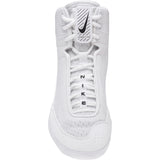 Nike Inflict 4 Wrestling Shoes in White and Black front view