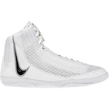 Nike Inflict 4 Wrestling Shoes in White and Black side view