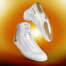 Nike Inflict 4 Wrestling Shoes in White and Gold hero image